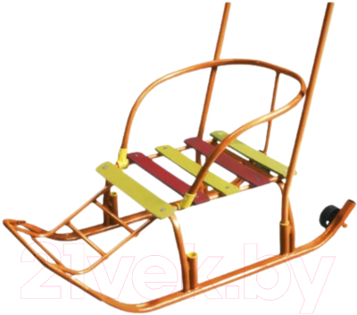 Санки детские GalaXy Мишутка 5 с колесом - фото