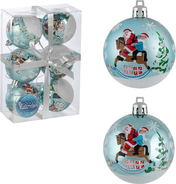 Набор шаров новогодних Волшебная страна Зимний пейзаж / 007495