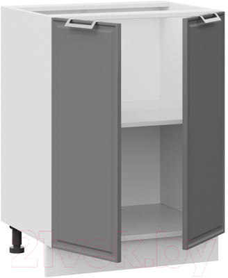 Шкаф-стол кухонный ТриЯ Белладжио 1Н6 (белый/софт графит)