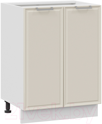 Шкаф-стол кухонный ТриЯ Белладжио 1Н6 (белый/софт панакота) - фото