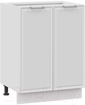 Шкаф-стол кухонный ТриЯ Белладжио 1Н6 (белый/фон белый) - фото