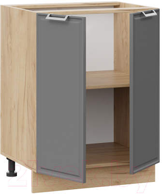 Шкаф-стол кухонный ТриЯ Белладжио 1Н6 (дуб крафт золотой/софт графит)