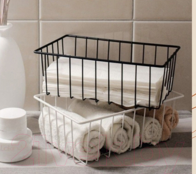 Корзина Violet Металлическая / 720107 (черный)