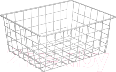 Корзина Violet Металлическая большая / 720206 (белый) - фото