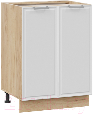 Шкаф-стол кухонный ТриЯ Белладжио 1Н6 (дуб крафт золотой/фон белый) - фото