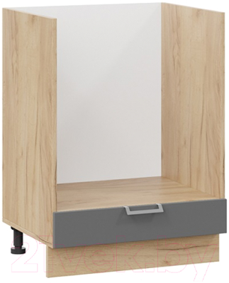 Шкаф под духовку ТриЯ Белладжио 1Н6Б (дуб крафт золотой/софт графит) - фото