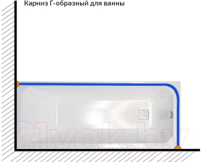 Карниз для ванны Triton 190x90