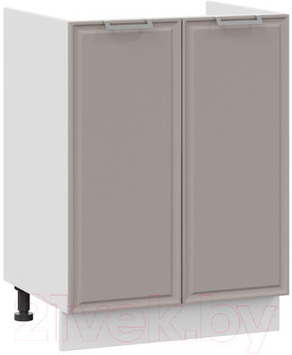Шкаф под мойку ТриЯ Белладжио 1Н6М (белый/софт капучино) - фото