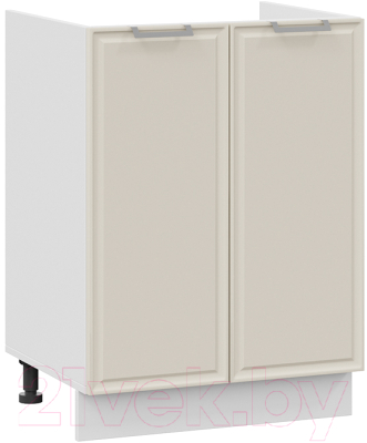 Шкаф под мойку ТриЯ Белладжио 1Н6М (белый/софт панакота) - фото