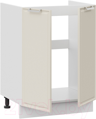 Шкаф под мойку ТриЯ Белладжио 1Н6М (белый/софт панакота)