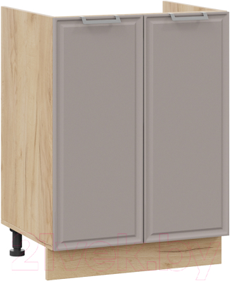 Шкаф под мойку ТриЯ Белладжио 1Н6М (дуб крафт золотой/софт капучино) - фото