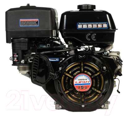 Двигатель бензиновый Lifan 190FD-R D22 18А - фото