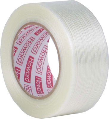 Скотч армированный Howard Упаковочный усиленный продольными стеклянными нитями - фото