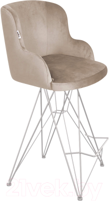 Стул барный Sheffilton SHT-ST39/S66-1 (латте/хром лак) - фото