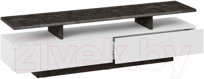 Тумба ТриЯ Монтана TV-1 (белый/ателье темный глянец)