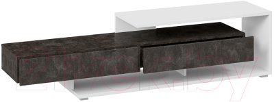 Тумба ТриЯ Монтана TV-4 (белый/ателье темный глянец)