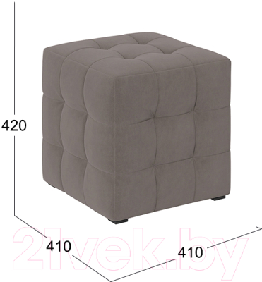 Пуф ТриЯ Тип 1 (велюр мокко темный)