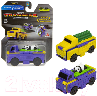 Игрушка-трансформер 1Toy Transcar Double: Панда-кар – Грузовик / Т21859