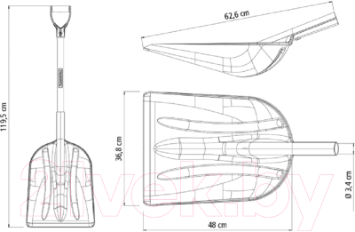 Лопата для уборки снега Tramontina 77540425 / Б0057234