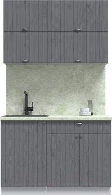 Готовая кухня Интерлиния Берес 1.2Б - фото