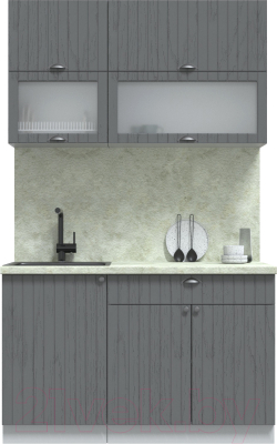 Готовая кухня Интерлиния Берес 1.3Б - фото