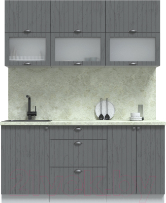 Готовая кухня Интерлиния Берес 1.7Б - фото