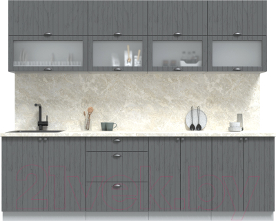 Готовая кухня Интерлиния Берес 2.6Б - фото