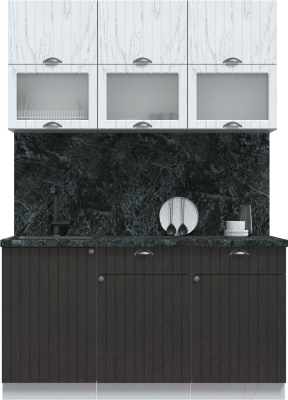 Готовая кухня Интерлиния Берес 1.5Б - фото