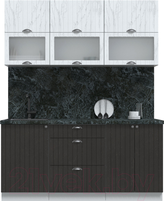 Готовая кухня Интерлиния Берес 1.7Б - фото