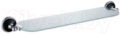 Полка для ванной Ekko E3207 (хром/черный) - фото