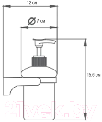 Дозатор для жидкого мыла Ekko E3427