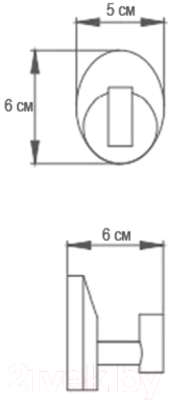 Крючок для ванной Ekko E1605-1
