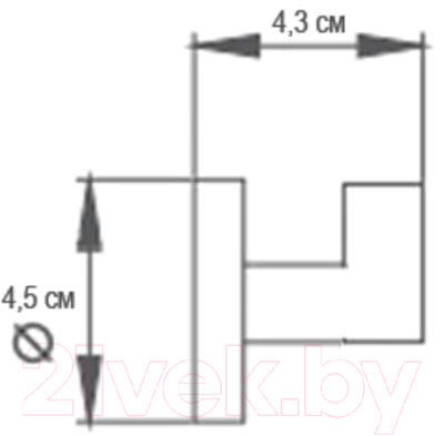 Крючок для ванной Ekko E1705-1
