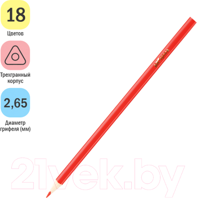Набор цветных карандашей ArtSpace Лесные жители / CP_41026