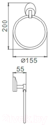Держатель для полотенца Ekko E1504