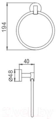 Держатель для полотенца Ekko E1704