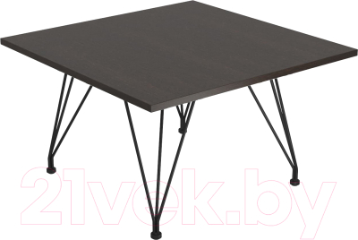 Журнальный столик Sheffilton SHT-TU29/H36/ЛДСП 70/70 (черный муар/венге луизиана) - фото