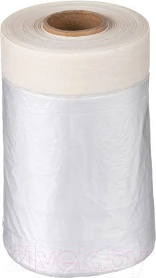 Пленка строительная Howard С малярной клейкой лентой Masking Film - фото