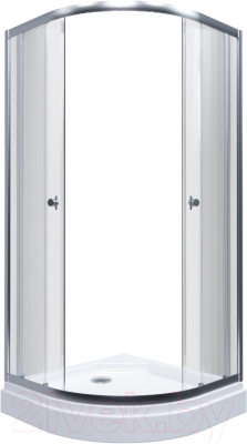 Душевой уголок Triton Альфа-Хром 80х80 (с поддоном) - фото