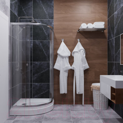 Душевой уголок Triton Альфа-Хром 80х80 (с поддоном)