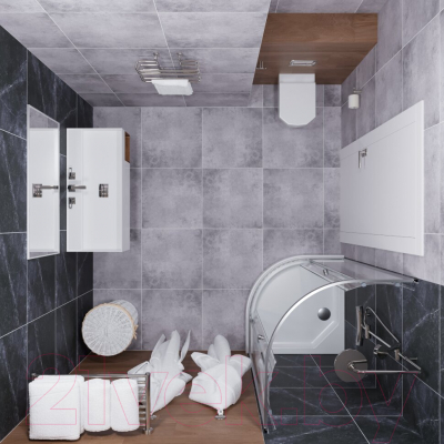 Душевой уголок Triton Альфа-Хром 80х80 (с поддоном)