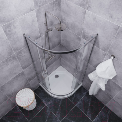 Душевой уголок Triton Альфа-Хром 80х80 (с поддоном)