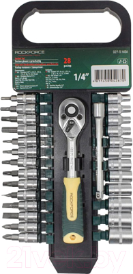 Набор головок, бит RockForce RF-027-5MSA - фото