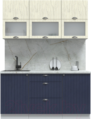 Готовая кухня Интерлиния Берес 1.6Б - фото