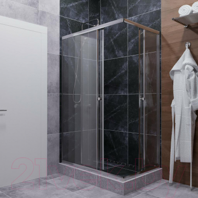 Душевой уголок Triton Вента 100x80 (хром, без поддона)