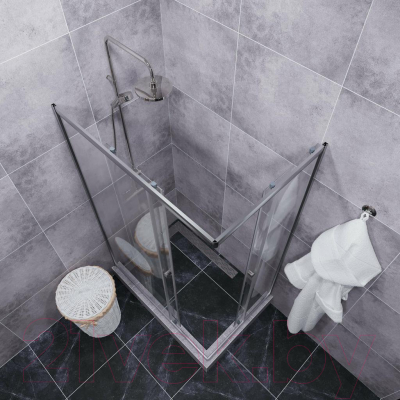 Душевой уголок Triton Вента 100x80 (хром, без поддона)