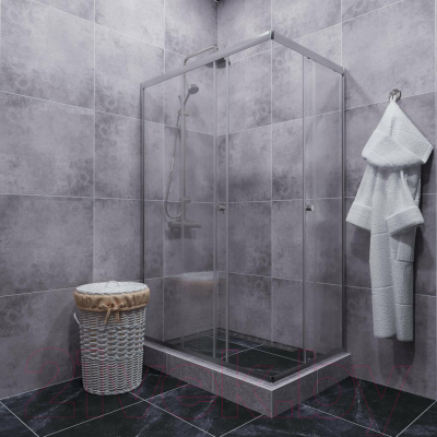 Душевой уголок Triton Вента 100x80 (хром, без поддона)