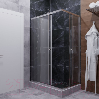 Душевой уголок Triton Вента 120x80 (хром, без поддона)