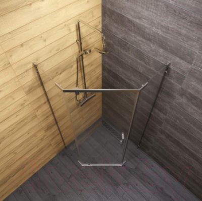 Душевой уголок Triton Дека 90x90 (хром, без поддона)