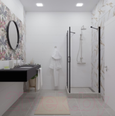 Душевой уголок Triton Йота 90x90 (черный, без поддона)